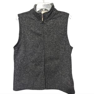 Chebella XL vest women's black sweater zippered